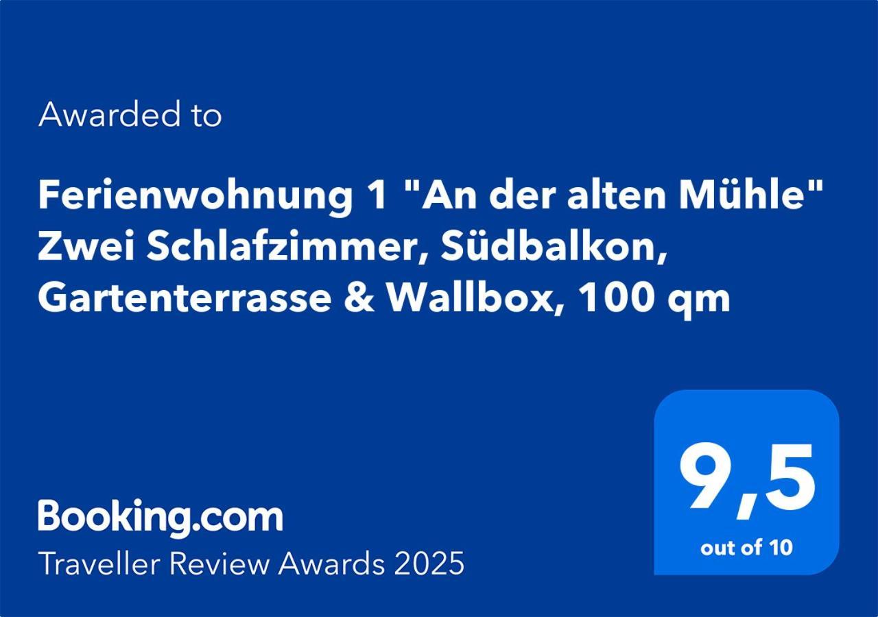 "An Der Alten Muehle 1" Fewo 120 Qm, Zwei Grosse Schlafzimmer, Suedbalkon, Gartenterrasse & Wallbox Bad Bentheim Eksteriør bilde